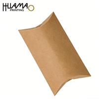 Boîte à oreiller en papier de qualité alimentaire, personnalisée, en forme d'oreiller, pour biscuits, macarons, chocolats, emballage cadeau