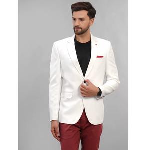 Export Quality <b>Mens</b> Slim Fit <b>White</b> <b>Blazer</b> with Matching <b>White</b> Court <b>for</b> Spring and Summer Available <b>for</b> Export Price from India - Product Image 4