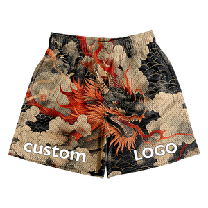 OEM Breathable and Comfortable 100% Polyester <b>Mens</b> <b>Mesh</b> <b>Shorts</b> Designed with 5-inch Inseam <b>Men's</b> Custom <b>Mesh</b> Knee Length <b>Shorts</b> - Product Image 1