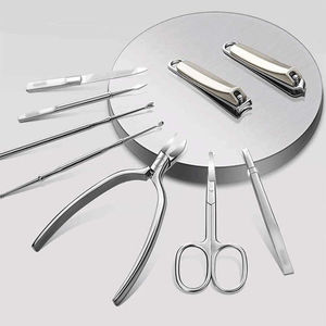 ชุดอุปกรณ์ทำเล็บมืออาชีพ KAAMIR INSTRUMENTS ดีไซน์คลาสสิกหรูหรา ผลิตจากสแตนเลส 4-in-1 พร้อมที่ตัดเล็บ - Product Image 3