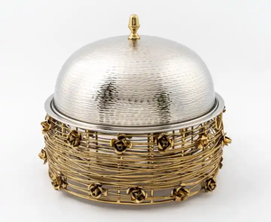 Cacerola de metal de buena calidad con soporte, gran diseño, olla caliente de mesa hecha a mano para utensilios de cocina y utensilios de cocina - Product Image 6