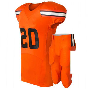 Uniforme de football américain sur mesure de haute qualité respirant évacuant l'humidité séchage rapide grande taille imprimé court été - Product Image 2