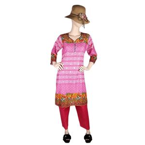 Traje de dos piezas estampado para mujer - Rosa - Product Image 2