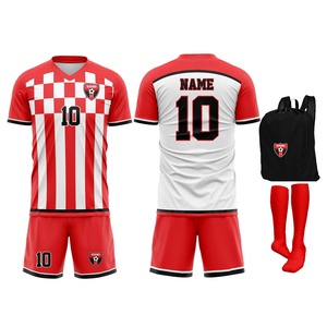 Uniformes de Fútbol Personalizados para Adultos, Conjuntos de Fútbol con Estampado Digital 100% Poliéster, Uniformes de Fútbol Completos para Hombre, Pantalones Cortos - Product Image 5