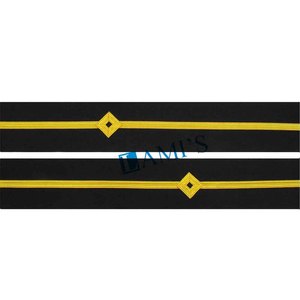 Pas cher taux de haute qualité manchette tresse diamant fil d'or troisième officier troisième lieutenant sous-lieutenant manchettes de cérémonie manches rangs - Product Image 5