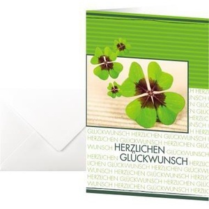 SIGEL 220 G/m การ์ดอวยพรแบบพับได้สีสันสดใส ดีไซน์โชคลาภ 10 ใบ/แพ็ค - Product Image 1