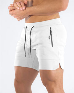 Pantalones cortos para hombre Logotipo personalizado para imprimir Pantalones cortos atléticos para hombre con bolsillos con cremallera - Product Image 3