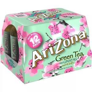 Arizona Green Tea w/Ginseng Stix Drink Mix 10pk Box-Pack de 12/Arizona Green Tea Ginseng et miel-Bouteilles 24pk/16 floz - Product Image 1