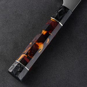 มีดทำครัวเหล็กดามัสกัส8นิ้วมีดทำครัวเหล็กพร้อมด้ามจับเรซินสำหรับเชฟ - Product Image 3