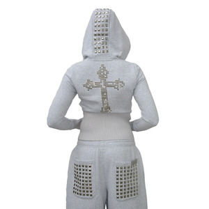 Pantalon de jogging décontracté à jambe droite, taille mi-haute double, imprimé personnalisé, léger, confortable, avec cordon de serrage, respirant et séchage rapide - Product Image 2