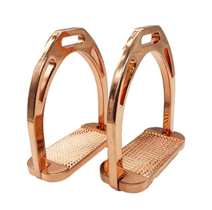 Étriers d'équitation en aluminium, paire, pour la sécurité équestre, durables, antidérapants, protection des chevilles, par Chun Tara Industries - Product Image 3