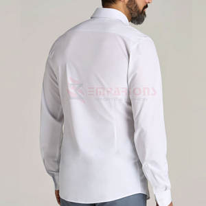 Camisa de vestir de algodón 100% para hombre, el mejor Material, ropa de verano cómoda y a la moda, precio de fábrica - Product Image 3