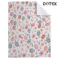 Couverture polaire personnalisée en polyester 100 % pour sublimation, idéale pour Pâques, toutes saisons, pour la maison, les cadeaux et les boutiques.