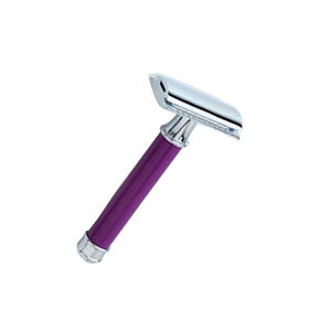 Maquinillas de afeitar de seguridad con mango de Metal de color personalizado de alta calidad para un afeitado suave y limpio - Product Image 1