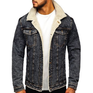 2026 <b>Custom</b> Design <b>Denim</b> Winter Warm Thickened <b>Jacket</b> Wholesale Street Wear Fashion <b>Denim</b> Winter <b>Jacket</b> Mens OEM Serviced - Product Image 1