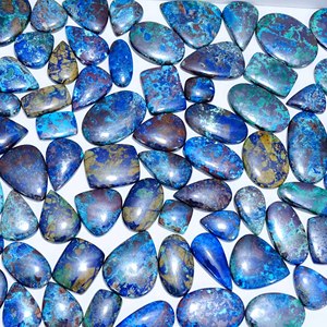 อัญมณี Azurite ธรรมชาติที่สวยงามอัญมณีหลวมขายส่งรูปร่างผสมและพลอย Azurite ขัดธรรมชาติสำหรับทำเครื่องประดับ - Product Image 5