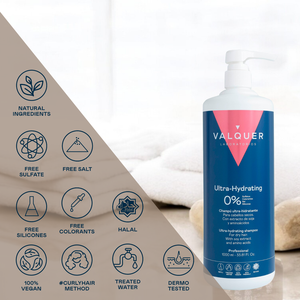 Valquer Premium Shampoo Ultra idratante Non solfato per capelli secchi vegano campione senza sale e Silicone. 1000 ml - Product Image 3
