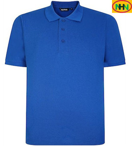 เสื้อโปโลแขนสั้นแบบเรียบง่ายสำหรับขายส่ง OEM คุณภาพสูง ปักโลโก้ตามสั่ง เสื้อโปโลผู้ชาย ผ้าฝ้าย 100% - Product Image 1