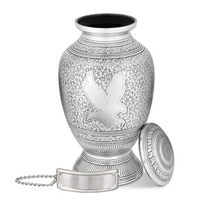 Hermosa urna de cremación decorativa de Metal sólido conmemorativo para adultos, hombres, mujeres, grandes urnas de cremación de latón para cenizas humanas - Product Image 4