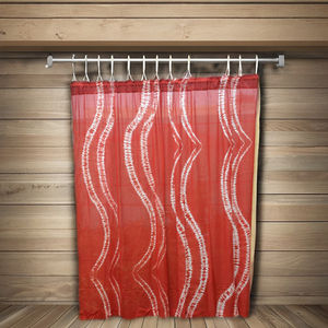 Ensemble de 2 panneaux de rideaux de fenêtre filtrant la lumière Tie Dye Rideaux décoratifs de Noël - Product Image 6