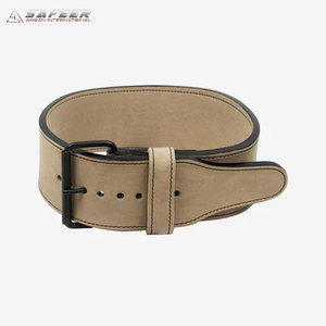 Cinturón de levantamiento de pesas de cuero negro genuino o cinturón de levantamiento de pesas en estilo de una sola punta disponible con logotipo personalizado para niñas - Product Image 3