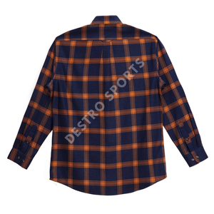 Camisa de franela gruesa cómoda informal de algodón 100% para hombre para primavera invierno prendas de vestir antiarrugas transpirable para exteriores - Product Image 2