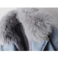 Nueva Colección 2025 Chaquetas Vaqueras Casuales de Invierno para Mujer, Transpirables, de Algodón y Piel Sintética, Personalizadas, Multicolor, Azules