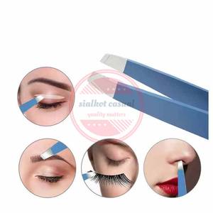Pinzas para cejas con punta inclinada de acero inoxidable, herramienta para depilación, pinzas para cejas - Product Image 6