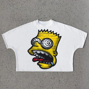 เสื้อยืด2025ครอปคุณภาพระดับพรีเมียมสำหรับผู้ใหญ่ผ้าฝ้าย100% 220 GSM เสื้อพิมพ์ลายผ้านอนย่นสกรีน3D 220กรัม - Product Image 3