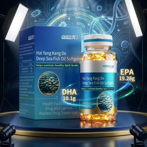 Gélules d'<span class=keywords><strong>huile</strong></span> de poisson de haute mer concentrée - 19,28 g d'EPA et 10,1 g de DHA par 100 g, enrichi <span class=keywords><strong>en</strong></span> vitamine E, <span class=keywords><strong>huile</strong></span> de poisson oméga-3 haute puissance 1000 mg - Product Image 3