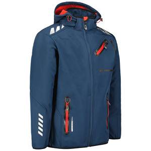 Nouveau réglable Durable fermeture éclair tendance hommes coupe-vent lourd Softshell veste pour hommes classique confortable tissu veste - Product Image 3