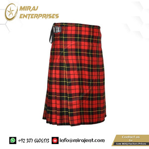 Jupe kilt au genou femme écossaise 5 verges kilt traditionnel 13oz en laine acrylique (kilt seulement) - Product Image 4