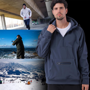Chaqueta cortavientos ligera y personalizada OEM para hombre, ropa de golf, tela impermeable transpirable con logotipo y marca privada - Product Image 5