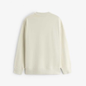 Custom Crew Neck Sweatshirt 100% Cotton <b>Men's</b> Oversized Drop Shoulder Streetwear Rib Crewneck <b>Pullover</b> Sweatshirt for <b>Men</b> - Product Image 6