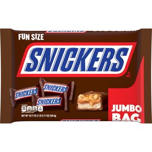 SNICKERS Fun Size Chocolate Candy <b>Bars</b>, 18.71 oz Jumbo Bulk Candy Bag - Product Image 5