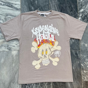Camiseta vintage con hombros caídos y peso pesado para hombre, 100% algodón de gran tamaño, opciones de impresión de pantalla y DTG, Estilo Vintage - Product Image 3