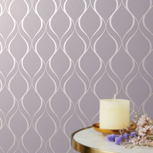 Hình nền Nhật Bản này có mô hình sóng thanh lịch với các đường cong dày và mỏng đại diện cho dòng chảy nhẹ nhàng của một dải ruy băng. - Product Image 4