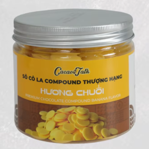 HALAL OEM Chocolat composé de banane de qualité supérieure 1KG 5KG 10KG Bouton cacao en vrac pour boulangerie et bonbons Cacao Talk - Product Image 1