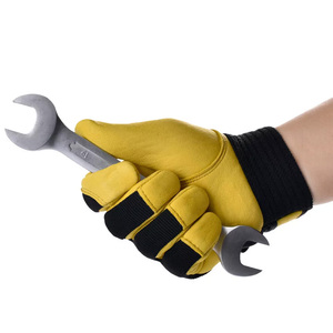 ถุงมือช่างหนังสำหรับรถยนต์ถุงมือป้องกันแขนถุงมือช่างปรับโลโก้ได้ - Product Image 3