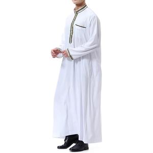 Vêtements arabes musulmans de haute qualité pour hommes Daffah Thobes Qamis Kaftan Jubba vêtements arabes musulmans habillés en gros - Product Image 4