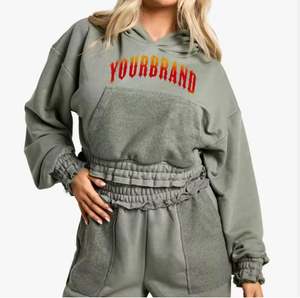 Pull à capuche personnalisé pour femmes Streetwear Fabricant de marque privée d'usine OEM - Product Image 1