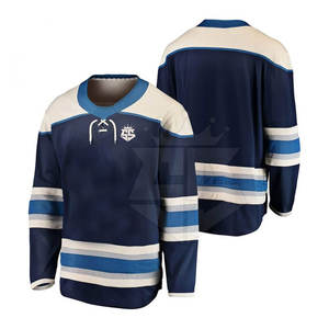 Maillot de hockey sur glace à séchage rapide de haute qualité pour hommes, vêtements de sport, maillot de hockey sur glace de grande taille - Product Image 1