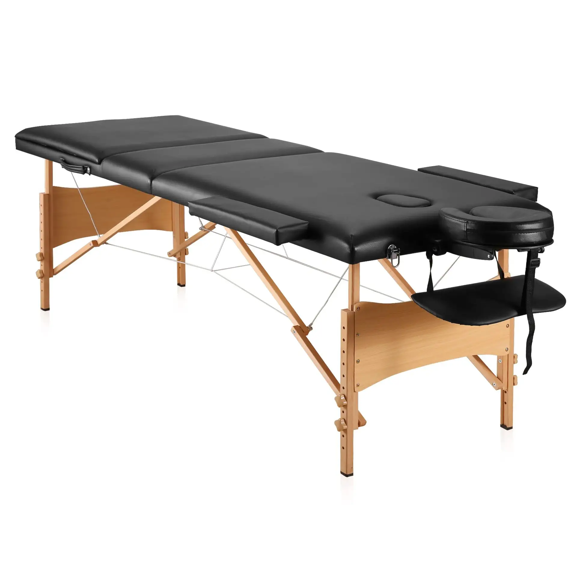 Fabrika taşınabilir katlanır güzellik masaj masası Spa paslanmaz çelik yatak masaj masası güzellik yatağı