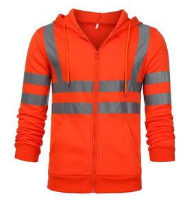 Chaqueta de trabajo de lona impermeable de alta visibilidad para hombre, cortavientos de seguridad con capucha de alta calidad para ropa de trabajo al aire libre para hombres y mujeres - Product Image 6