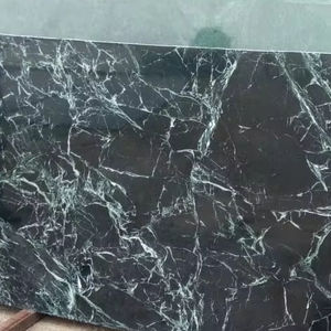 Grande dalle de marbre vert araignée polie pour la finition de surface de villa - Product Image 1