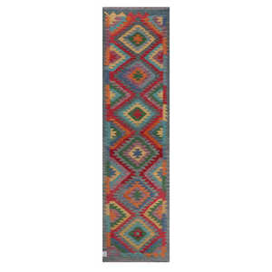 Tapis de couloir Maimana Afghanistan Kilim 296 X 78 cm - Product Image 1