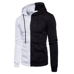 Custom Light <b>Weight</b> Outdoor Men <b>Stand</b> Collar Breathable Zipper Cotton Hoodies Plus Size Men's Zipper Hoodie - Product Image 1