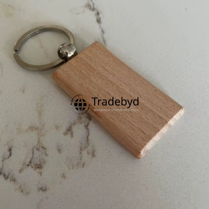 Tradebyd personnalisé gravé porte-clés en bois en vrac en gros Unique Eco Style idée cadeau - Product Image 3