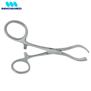 Nuevas Pinzas para Toallas de Acero Inoxidable de Alta Calidad, de 4 a 10 cm, Forma Curva, Accionamiento Manual, INNOVAMED - Product Image 3