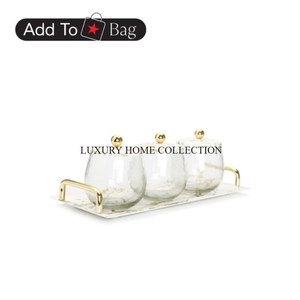 Bols de service polyvalents en métal de première qualité avec un design minimaliste chic parfait pour servir de grandes et petites portions - Product Image 2